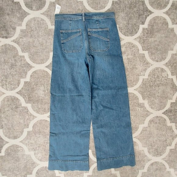 GAP jeans Wide Leg Sky High 10/30 L (size 10 Long) NWT - Picture 10 of 10